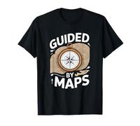 Guided by Maps Carte Topographique Randonneur T-Shirt