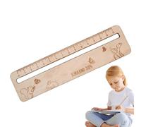Guided Reading Strips - Wooden Tracking Rulers, Student Teacher Reading Tools | Educational Classroom Learning Aid Supplies, Text Guide Measuring Ruler with Easy Use Design for Children Students Teach