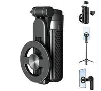 Guidelinel 4-in-1 Multifunctional 360° Rotation Magnetic Selfie Stick, Opticnock Selfie Stick, Mini Portable Detachable Scalable Magnetic Selfies Sticks for iPhone & Android (1Pcs)