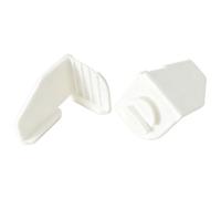 Guides d ' angle Builder Line avec sièges striés, 2 white | Conception gauche et droite pour la disposition des murs en briques et en blocs, projets de travaux d ' installation