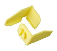 Guides d ' angle Builder Line avec sièges striés, 2 yellow | Conception gauche et droite pour la disposition des murs en briques et en blocs, projets de travaux d ' installation