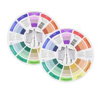 Guides De M¿¿Lange Couleurs, 2 Ensembles 9 Pouces Color Wheel Guide D'apprentissage Du Peinture Outil D'enseignement L'art Pour M¿¿Langer La