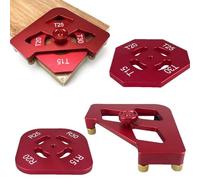 Guides de routeur pour le travail du bois, outils manuels en d'aluminium arrondi rapide, modèles de rail de guide de routeur, pour la coupe de garniture Joint Cercle Slotting Angle Routing