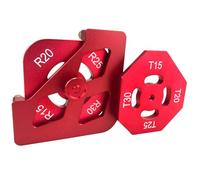 Guides de toupie pour le travail du bois, outils de précision rapide en d'aluminium pour la maison - Ensemble de modèles de travail du bois | pour coin rayon bord boîte coupe garniture joint
