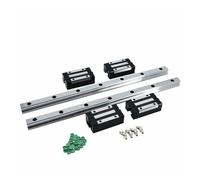 Guides linéaires 2 PCS 2000-4000 mm Rails linéaires HGR20 HGR25 DOCKED RAIL + 4 PCS HGH25CA DIQUIDES RAYONS (Color : 2 Rails 4 HGH20CA, Size : 3800mm)