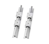 Guides linéaires, rail de guidage coulissant linéa 4 Blocs De Roulement Linéaire SBR16UU + 2 Rails Guidage SBR16 200-1000 Mm Avec Support Complet(200mm)