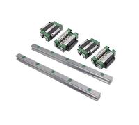 Guides linéaires, rail de guidage coulissant linéa Rail De Guidage Linéaire En Acier HGW25CC, 4 Pièces + 2 HGR25, Longueur 300-1000 Mm(400mm)
