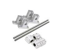 Guides linéaires, rail de guidage coulissant linéa Rail Linéaire, Optique 12 Mm + Palier SCS12UU + Support D'arbre SK12(300mm)
