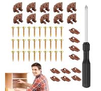 Guides pour Glissières de Tiroir - Kit De Réparation À Installation Facile | Guidages De Tiroir De Commode - Pour Armoire Commode Table De Chevet Cuisine Chambre Chambre D'Enfant Dortoir Hôtel Restaur