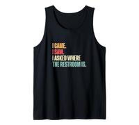 Guides touristiques Amusants « I Came I Saw I Asked Where The Restroom is Funny » Débardeur