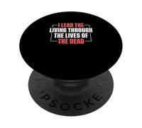 Guides touristiques I Lead The Living Through The Lives of The Dead PopSockets PopGrip Adhésif