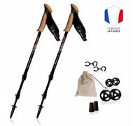 Guidetti - Massif des Vosges - Bâtons randonnée Noir Rouge - 62 - 135 cm