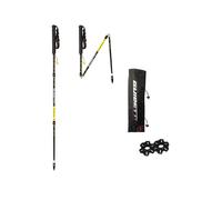 Guidetti Platinium Aéro Carbone Perf Bâtons de marche Platinium Aéro Carbone Perf 110 cm Noir