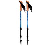Guidetti Paire de bâtons de randonnée Massif des Alpes 3 brins Easy Lock Noir/Bleu Taille Unique