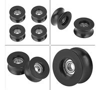 Guidez Votre Poulie, Lubrification en Forme de U 4pcs 0840UU U Type UGRoove Poulie Roller Guide Wheel 8x39.5x20.1mm