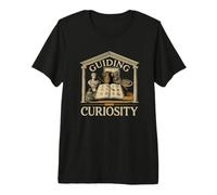 Guiding Curiosity I Musée d'art Musées D'histoire T-Shirt Haut de Gamme