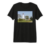 Guiding Lights : Long Beach Lighthouse Serenity T-Shirt Haut de Gamme