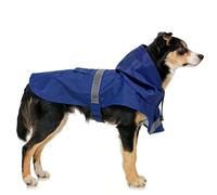 Guiding Star Manteau de Pluie imperméable avec Capuche pour Chien de Petite, Moyenne et Grande Taille avec Bande réfléchissante, Bleu, Taille M