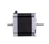 GuidNaurys 1 moteur pas à pas Nema 23 à double arbre de 6,35 mm, 1,2 Nm, 2,8 A, 57HS56, moteur pas à pas biphasé à 4 fils, 57 x 57 x 56 mm Assemblage