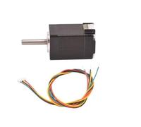 GuidNaurys 1 moteur pas à pas Nema 8 0,6 A 20 mN.m 1,8 degré 20 x 20 mm, cadre moteur pas à pas 3,5 x 10 mm, arbre coupé, 2 phases, 4 fils Assemblage