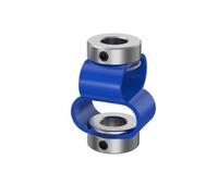 GuidNaurys 1 pcs D27L40 Codeur de police Accouplement d'arbre Coupleur à double boucle Flexible en aluminium CNC Imprimante 3D Servo Moteur Joint universel Couple vibrations(8mm to 8mm)