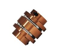 GuidNaurys 1 pcs D68L74 Coupleur d'arbre de moteur flexible CNC Cardan Bride Accouplement Diaphragmes en aluminium Joint universel for imprimante 3D Couple vibrations(23X23mm)