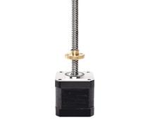 GuidNaurys 1 pcs T8 tige de vis 42x42mm bride moteur pas à pas 1,5A 40N.cm 1,8 degré Nema 17 moteur pas à pas pas 2mm pas 2mm vis mère Assemblage(400mm)