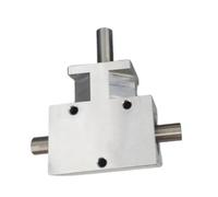 GuidNaurys 1pc 90 degrés spirale engrenage conique boîte de vitesses 12mm co-directionnel double arbre angle droit boîte de vitesses de direction 1:1 rapport commutateur Modification