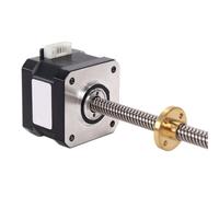 GuidNaurys 1Pc T8 Vis mère 42mm Bride Moteur pas à pas linéaire 1,8 degré 1,3A 28N.cm Nema 17 Moteur pas à pas 2mm 4mm 8mm Vis mère Assemblage(8mm)