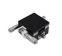 GuidNaurys 1pc XY Axe Linéaire Coulissant Étape 40x40mm 60x60mm Table Coulissante Manuelle Table Coulissante Déplacement Plate-Forme Gauche Micromètre Tête Assemblage(60x60mm)