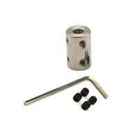 GuidNaurys Accouplement d'arbre rigide 6mm 8mm 10mm, manchon de connecteur de moteur de coupleur d'arbre de moteur 1 pièce Connexion d'axe(10mm to 10mm)