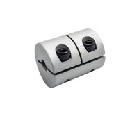 GuidNaurys Alésage d'accouplement à pince rigide D20 L25, 1 pièce, 5mm 6mm 6.35mm 7mm 8mm 9.5mm 10mm, arbre d'entraînement en aluminium, coupleur de moteur d'arbre à mâchoire CNC Connexion