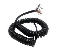 GuidNaurys Câble à ressort télescopique 26AWG 0,15 mm2 18 conducteurs Longueurs extensibles disponibles de 1 à 15 mètres Fil spiralé blindé Cordon rétractable(Stretch 13 meters)