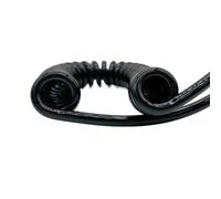GuidNaurys Câble à ressort télescopique spiralé à 6 conducteurs 17 AWG, longueur extensible flexible for une utilisation polyvalente Cordon rétractable(Stretch 6 Meters)