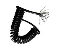 GuidNaurys Câble électrique flexible à ressort télescopique spiralé 12 brins 20 AWG 0,5 mm² for une utilisation polyvalente Cordon rétractable(Stretch 12 Meters)