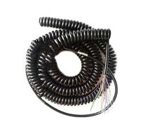 GuidNaurys Câble spiralé à ressort carré de 0,15 mm, 19 conducteurs, for machine CNC, câble spiralé blindé, fil extensible for volant électronique Cordon rétractable(Stretch 6 Meters)