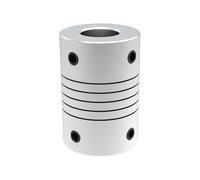 GuidNaurys Coupleur d'arbre à mâchoires en aluminium D19 L25, connecteur d'arbre flexible for moteur pas à pas CNC Couple vibrations(3x3mm)
