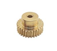 GuidNaurys Engrenage à vis sans fin en laiton de 0,8 module, dents de 8 mm d'épaisseur, pignon de turbine, tige de roue à vis sans fin de 0,8 M, vis M4 Angle(60T 10mm bore)
