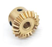 GuidNaurys Engrenage conique en cuivre, 1 module de 0,5, 20 dents, 30 dents, engrenage à onglet à 90 degrés, 0,5 M, 20 T, 25 T, 30 T, pignon conique Angle(25 teeth 6mm bore)