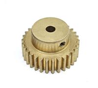 GuidNaurys Engrenage cylindrique en laiton 0,6M 73T, pignon droit à denture droite avec alésage étagé de 3 mm à 10 mm, module 0,6 Crémaillère(12mm bore)