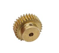 GuidNaurys Engrenage droit en cuivre 0.7M 34T avec Module étape 0.7, 34 dents droites, engrenage cylindrique, pignon de moteur différentiel crémaillère(6.35mm bore)