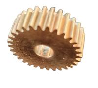 GuidNaurys Engrenage droit plat en laiton, 1 module de 0,5 à 22 dents, diamètre de 12 mm, épaisseur de 5 mm, pignon cylindrique, dents droites de 0,5 m à 22 dents Transmission(7mm bore)