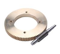 GuidNaurys Ensemble d'engrenages à vis sans fin réducteurs 1M 90T 1:90, tige de vis sans fin en acier for turbine, 1 module 90 dents, pignon en bronze étain Angle(72mm long)