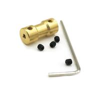 GuidNaurys Joint d'accouplement rigide en laiton D9 L20, 1 pièce, adaptateur de manchon d'arbre de moteur pas à pas, connecteur poreux Connexion d'axe(2.3MMX4MM)