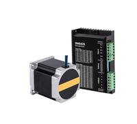 GuidNaurys Kit de pilote de moteur pas à pas hybride DM542S, cadre de 57mm, 1,0 a-5,0 a, 18-50V DC, 1,5 nm, 2,8 a, moteur pas à pas en boucle ouverte Nema 23 Assemblage