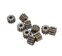 GuidNaurys Lot de 10 engrenages de moteur 0,6 M 11T, 2 mm, 2,3 mm, arbre à ajustement serré, pignon de moteur, module 0,6, dents droites, 7,8 x 7 mm Transmission(2.28mm bore)
