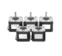 GuidNaurys Lot de 5 moteurs pas à pas à 1,8 degré, 42 x 42 mm, 1 A, 3,4 V, 34 mN.m, Nema 17, moteur pas à pas 17HS3401, 2 phases, 4 fils Assemblage