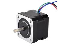 GuidNaurys Moteur pas à pas bipolaire 42 mm, 0,4 A, 12 V, 1,8 degré, Nema 17, 26 N.cm, 36,8 oz.in, 42 x 34 mm, 2 phases, 4 fils Assemblage