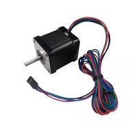 GuidNaurys Moteur pas à pas bipolaire, cadre 42x42mm, 1.8 degrés, 59Ncm, 84oz.in, 2A, 42x48mm, Nema 17, 2 phases, 4 fils, câble de 1 mètre Assemblage