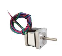 GuidNaurys Moteur pas à pas hybride Nema 14, 1,8 degré, 35 x 35 x 34 mm, 0,8 A, 18 N.cm, 2 phases, 4 fils, cadre 35 mm Assemblage